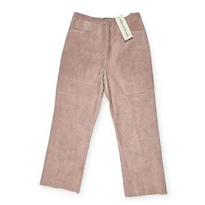 Rebecca Thomas Vintage Light Pink 100% Leather Pants Women's Size 6‎